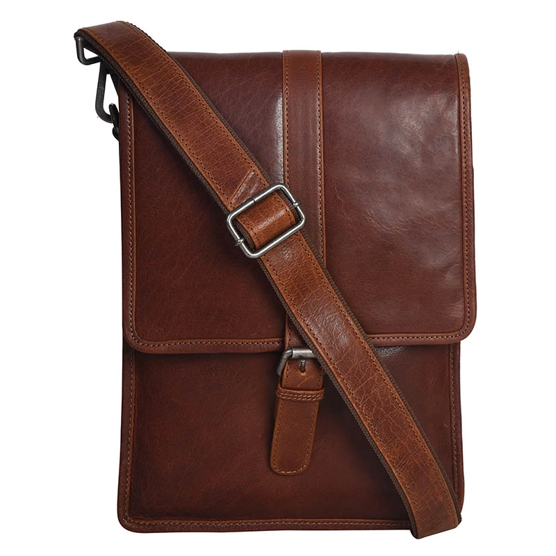 Tribal N/S Messenger Bag Vintage Brown 5580