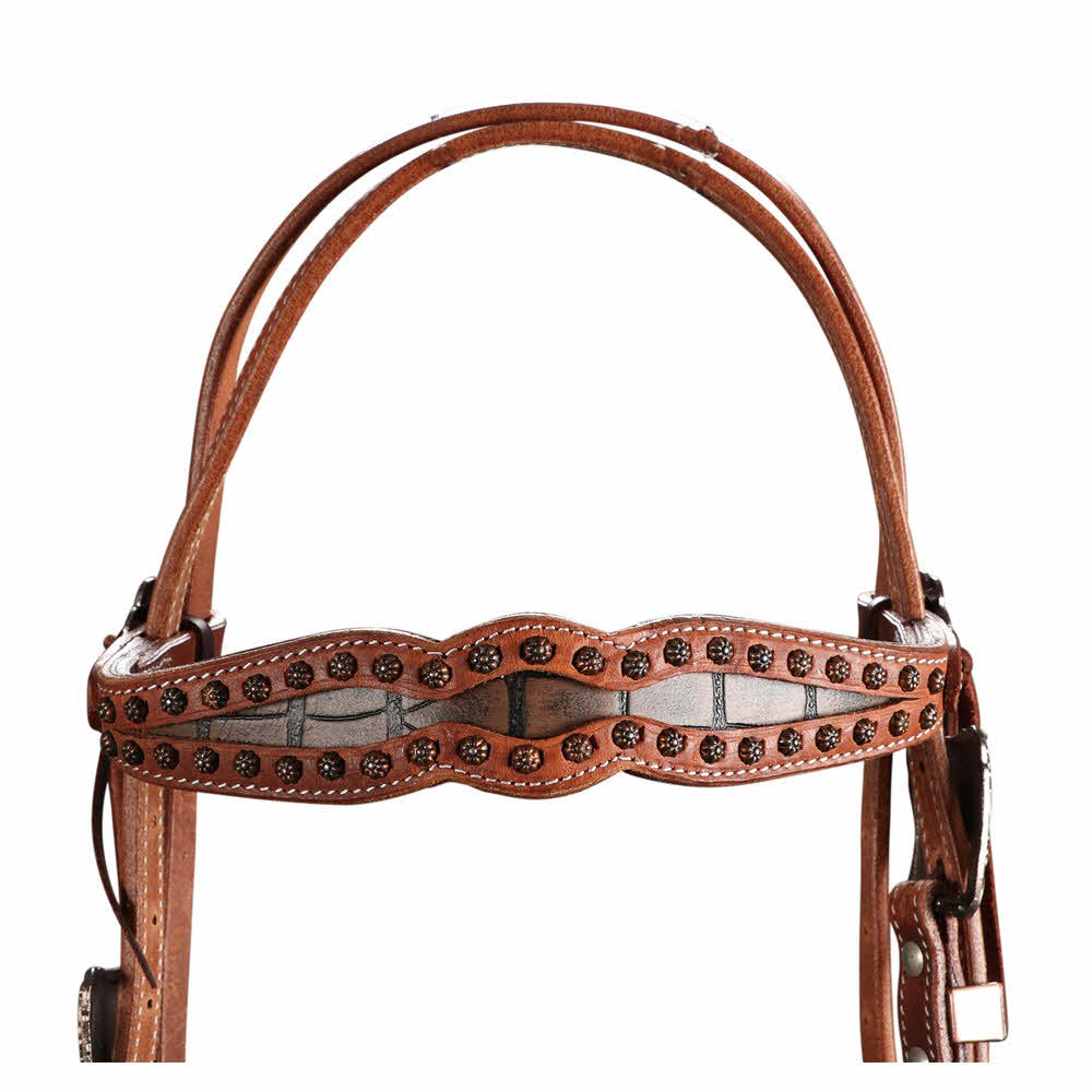 Cooper Allan Western Leather Bridle Hand Crafted by superior craftsman
