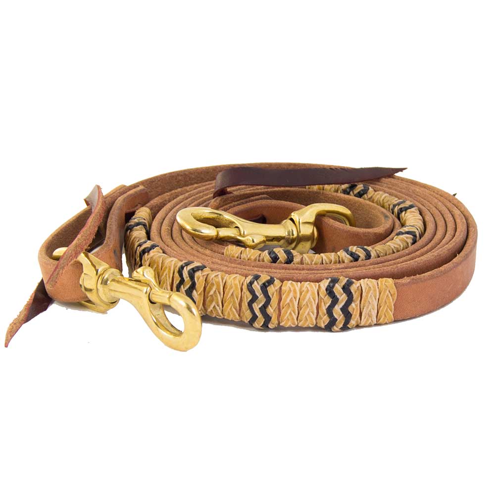 COOPER ALLAN 5/8" HARNESS LEATHER ROPE REIN