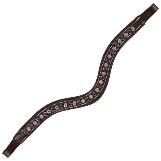 Cooper Allan Blue & Clear Crystal Browband