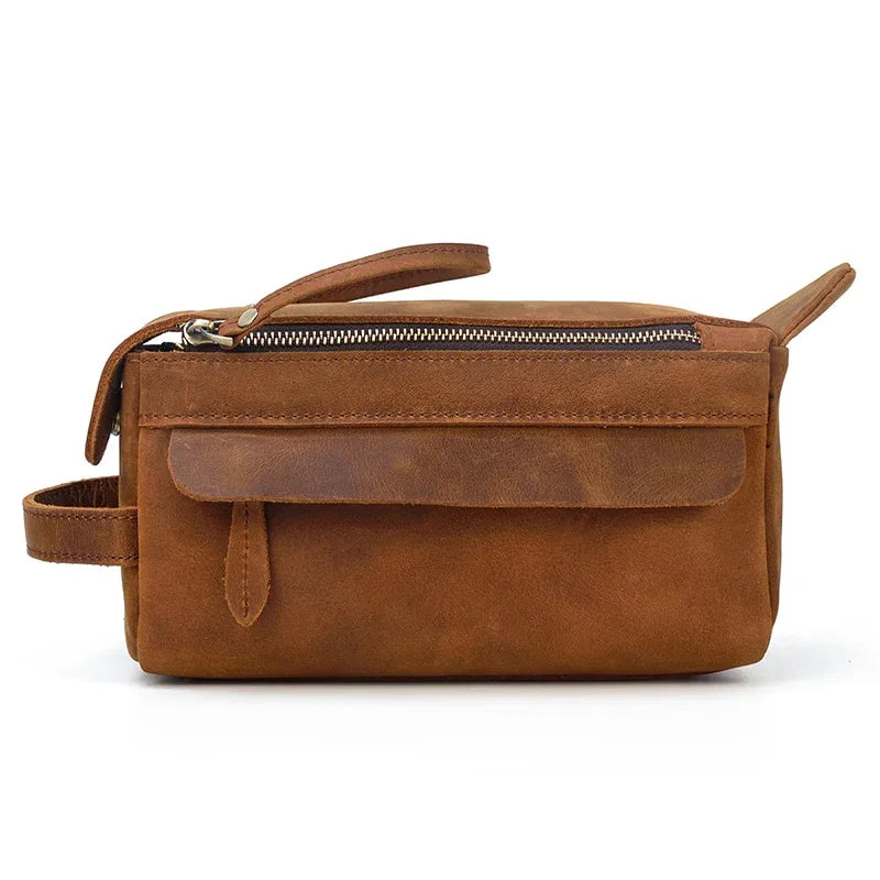 Cooper Allan Dado Leather Dopp Kit | Handmade Leather Toiletry Bag