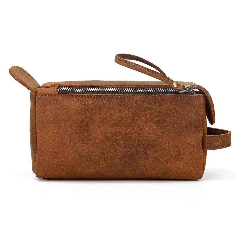 Cooper Allan Dado Leather Dopp Kit | Handmade Leather Toiletry Bag